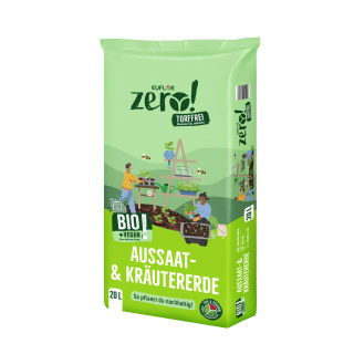 Euflor Zero! Bio Aussaat- und Kräutererde torffei vegan 20 Ltr.