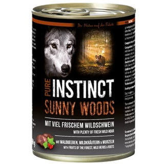 PURE INSTINCT Hundenassfutter Sunny Woods mit Wildschwein 400g