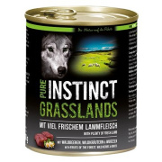 PURE INSTINCT Hundenassfutter Grasslands mit Lamm 800g