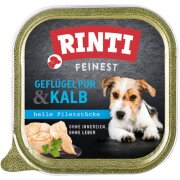 Rinti Hundenassfutter Feinest Geflügel pur und Kalb...