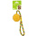azoona Hundespielzeug Ball am Seil gelb