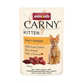 animonda Carny Kitten Rind und Geflügel 85g Pouch