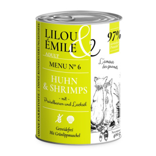 Lilou & Émile Adult Menu No.6 mit Huhn und Shrimps 400g