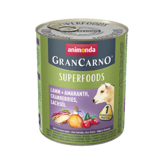 animonda Superfoods GranCarno Lamm und Amaranth 800g