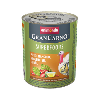 animonda Superfoods GranCarno Pute und Mangold 800g