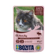 Bozita Katzennassfutter Häppchen mit Elch in Gelee 85g