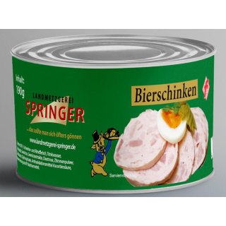 Landmetzgerei Springer Dosenwurst Bierschinken 190g