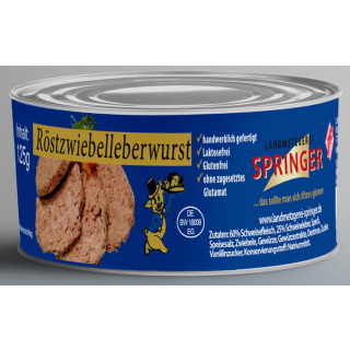 Landmetzgerei Springer Dosenwurst Röstzwiebelleberwurst  125g