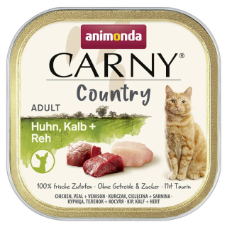 animonda Carny Country Huhn, Kalb und Reh 100g Schale