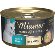 Miamor Feine Filets Huhn und Thunfisch in Sauce 85g