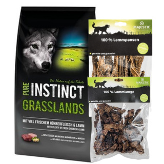 PURE INSTINCT Grasslands Adult 12 kg mit Lammpansen und Lammlunge