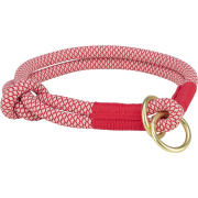 Trixie Hundehalsband Soft Rope M 45cm 10mm rot creme