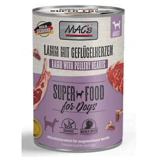 MACs Dog Super Food Lamm und Geflügelherzen