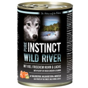 PURE INSTINCT Hundenassfutter Wild River mit Huhn und Lachs