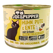 Joe&Pepper Katzennassfutter Huhn. Pute und Ente mit...