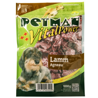 Petman Hunde-Frostfutter Lammfleisch -wiederverschließbar