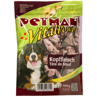 Petman Hunde-Frostfutter Kopffleisch -wiederverschließbar