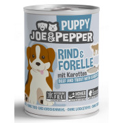Joe&Pepper Hundenassfutter Puppy Rind und Forelle mit...