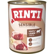 Rinti Hundenassfutter Sensible Lamm und Reis 800g
