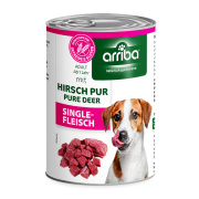 arriba Singlefleisch mit Hirsch pur 400g