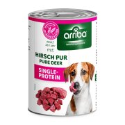 arriba Singleprotein mit Hirsch pur 400g