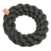 azoona® Hundespielzeug Tau-Ring grau Ø 15 cm
