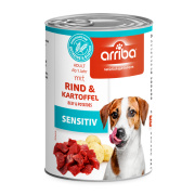 arriba Hundenassfutter Sensitiv mit Rind und Kartoffel