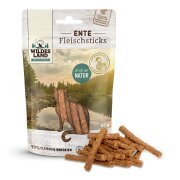 Wildes Land Katzensnack Fleischsticks Ente 50g