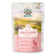 Wildes Land Katzennassfutter Classic Kalb und Ente 100g