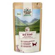 Wildes Land Hundenassfutter Bio Rind mit Kartoffel 125g
