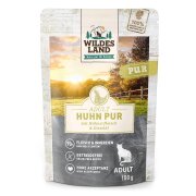 Wildes Land Katzennassfutter Huhn pur mit Distelöl 100g