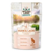 Wildes Land Katzennassfutter Classic Huhn und Lachs 100g