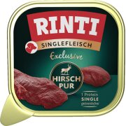 Rinti Singlefleisch Adult Hirsch pur 150g