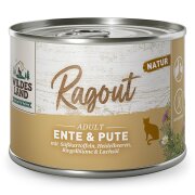 Wildes Land Katzennassfutter Ragout Ente & Pute 180g