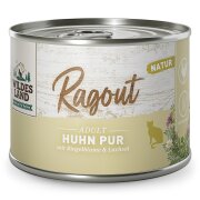 Wildes Land Katzennassfutter Ragout Huhn pur 180g