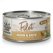 Wildes Land Katzennassfutter Filet Huhn und Ente mit...