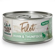 Wildes Land Katzennassfutter Filet Huhn &amp; Thunfisch...