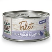 Wildes Land Katzennassfutter Filet Thunfisch &amp; Lachs...