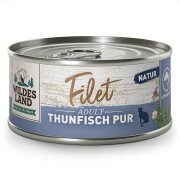 Wildes Land Katzennassfutter Filet Thunfisch pur 80g