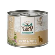 Wildes Land Katzennassfutter Ente & Pute