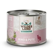 Wildes Land Katzennassfutter Rind & Pute