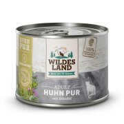 Wildes Land Katzennassfutter Huhn pur mit Distelöl