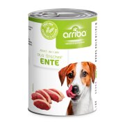 arriba Hundenassfutter mit Ente