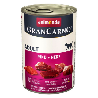 Animonda Hundenassfutter GranCarno Adult Rind und Herz 400g