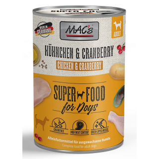 MACs Dog Super Food Hühnchen und Cranberry 400g