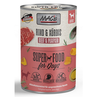 MACs Dog Super Food Rind und Kürbis 400g