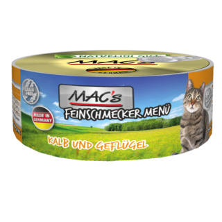 MACs Cat Feinschmecker Menü Kalb und Geflügel 100g