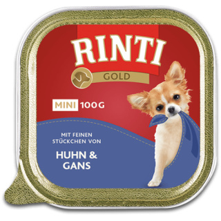Rinti Hundenassfutter GOLD Mini Huhn und Gans 100g