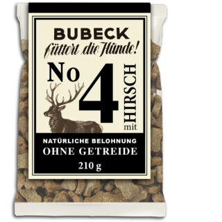 Bubeck Hundesnack getreidefrei No. 4 mit Hirsch 210g