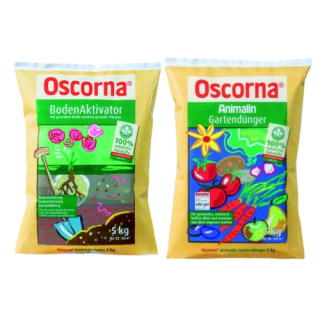 Schock&acute;s Hobbyg&auml;rtner Combi Oscorna Animalin 5kg und Oscorna Bodenaktivator 5kg